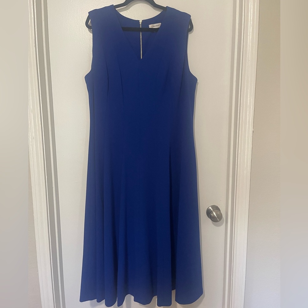 Calvin Klein Royal Blue Maxi Dress